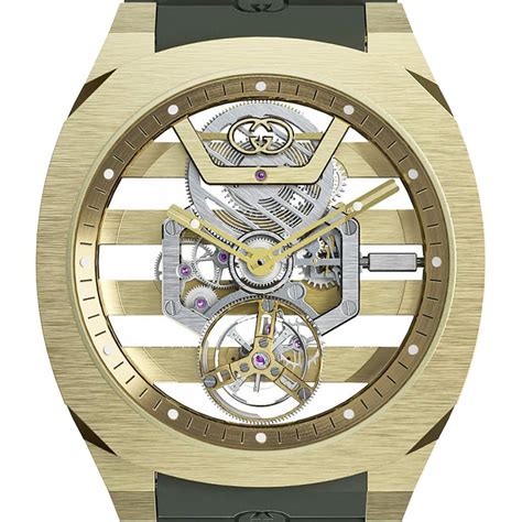 gucci 25h uomo|gucci skeleton watch.